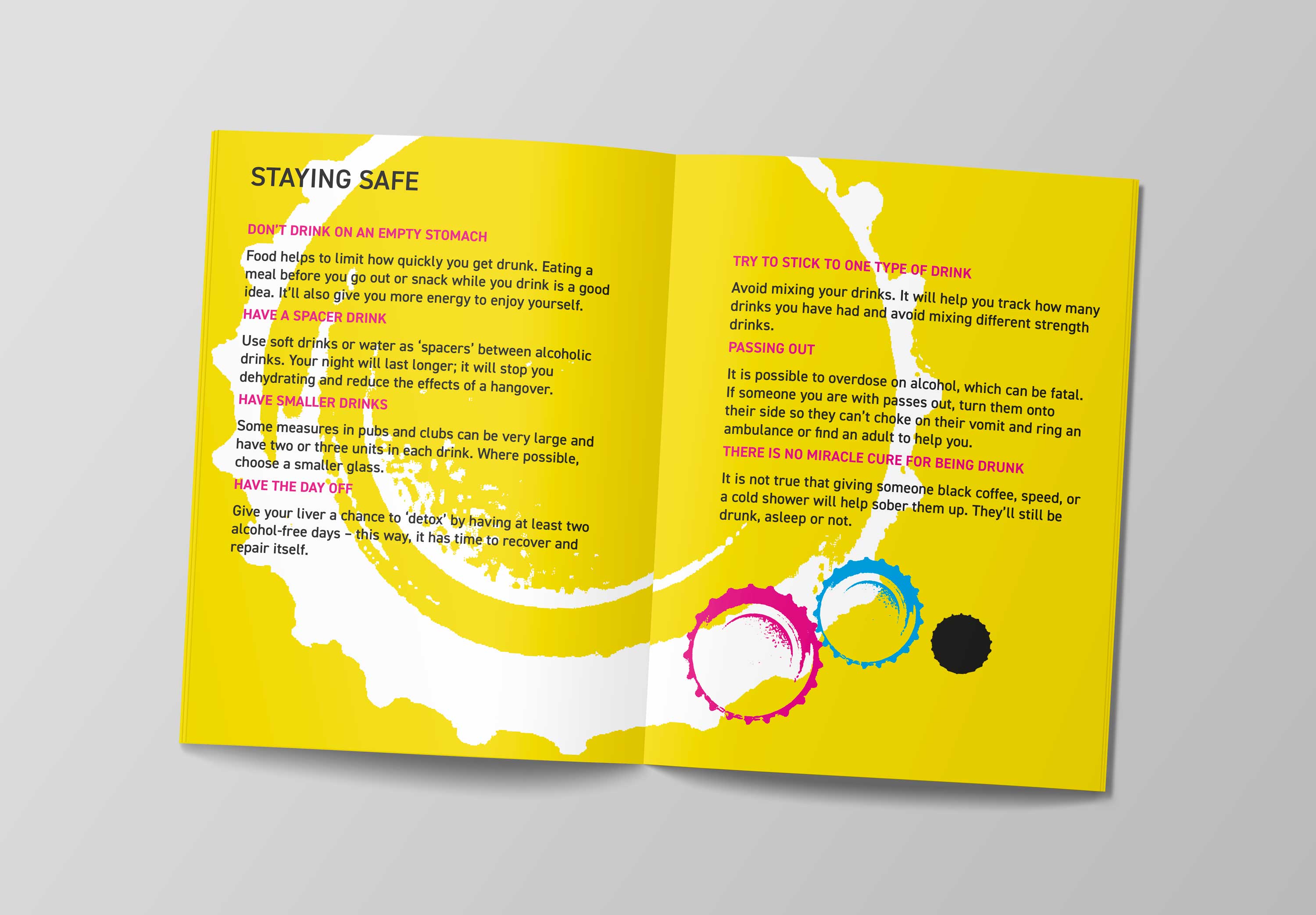 BOOZE: alcohol awareness booklet for young people new to drinking - staying safe section